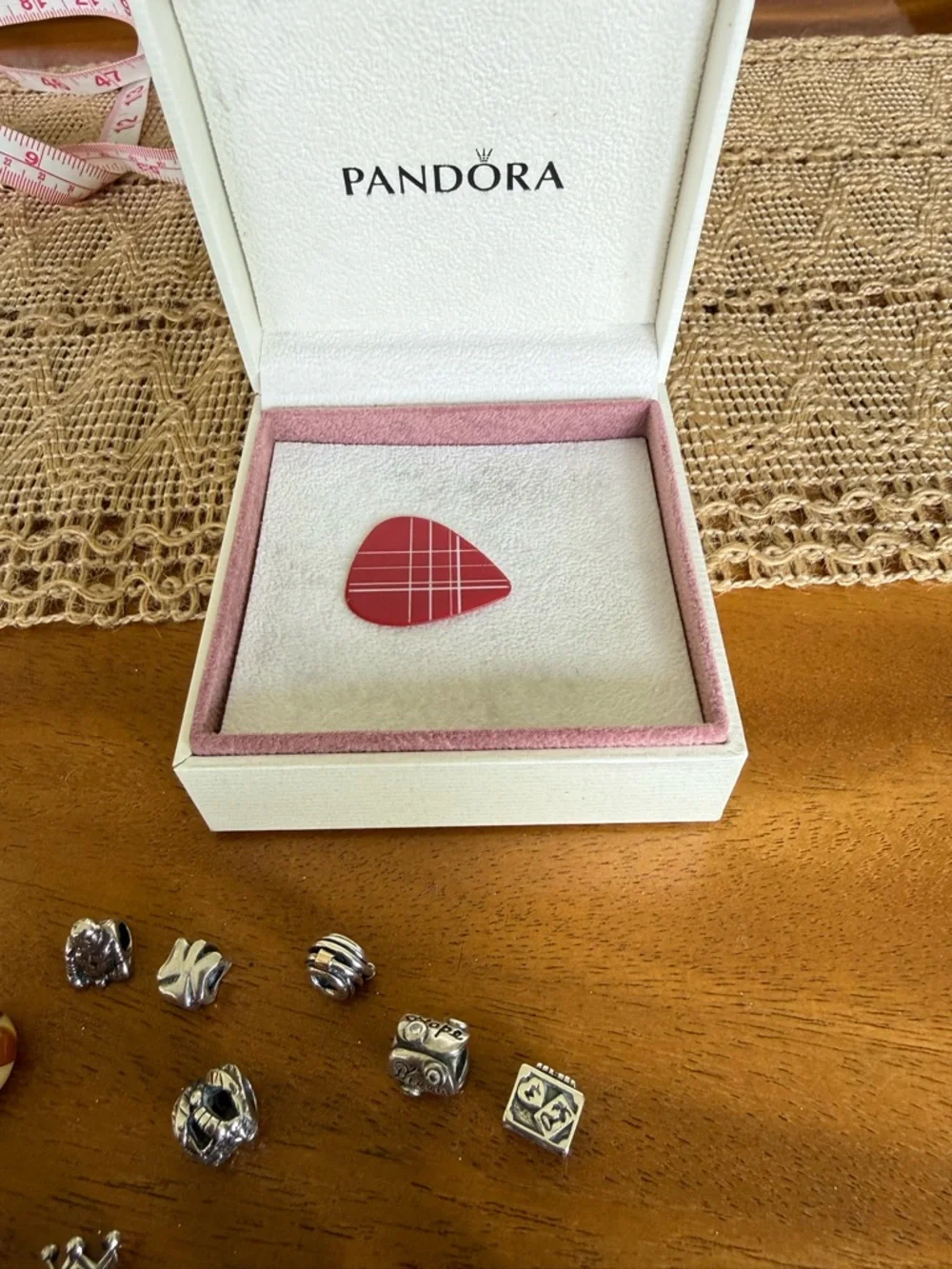 Pandora leather bracelet and Chamila Silver Charm Bracelet with charms - Picture 10 of 10
